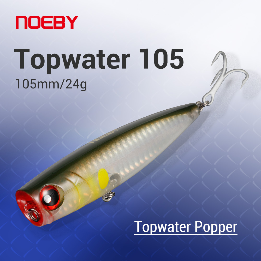 Noeby   ̳ 105mm 24g Topwater Wobbler ΰ ..